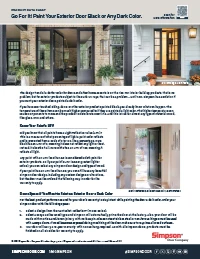 Paint Your Exterior Door Black or Any Dark Color